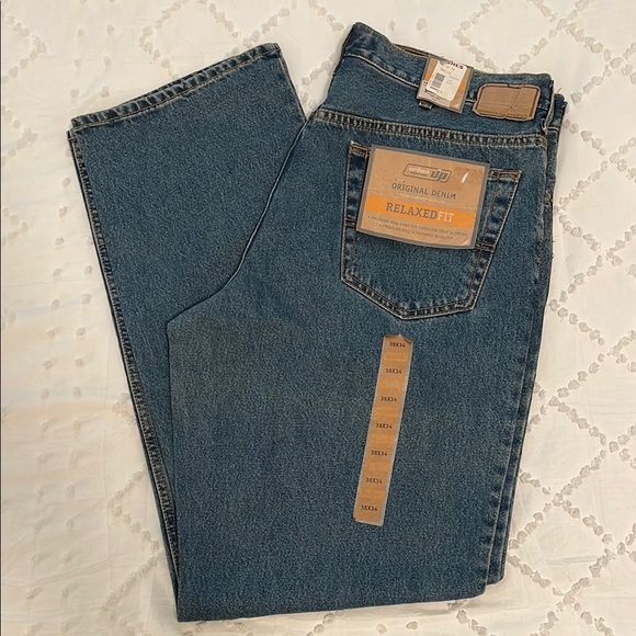 Urban Pipeline Relaxed Fit Denim Jeans - Classic Blue 38 x 34 - Picture 1 of 12
